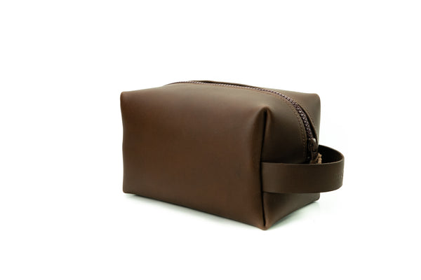 Handmade Leather Toiletry Bag | Dopp Kit - Personalizado